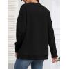 imageATHMILE Womens Casual Crew Neck Sweatshirt Loose Soft Long Sleeve Shirts Oversized Pullover Tops Fall OutfitsBlack
