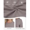 imageATHMILE Womens Long Sleeve Shirts Loose Fitted Crewneck Basic Tops Casual Outfits Fall Clothes 2025Coffee Purple