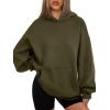 imageATHMILE Womens Oversized Hoodies Fleece Sweatshirts Long Sleeve Sweaters Pullover Fall Clothes with PocketArmy Green
