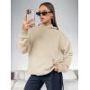 imageATHMILE Womens Oversized Hoodies Fleece Sweatshirts Long Sleeve Sweaters Pullover Fall Clothes with PocketBeige