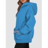 imageATHMILE Womens Oversized Hoodies Fleece Sweatshirts Long Sleeve Sweaters Pullover Fall Clothes with PocketBlue