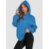 imageATHMILE Womens Oversized Hoodies Fleece Sweatshirts Long Sleeve Sweaters Pullover Fall Clothes with PocketBlue