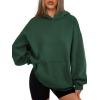 imageATHMILE Womens Oversized Hoodies Fleece Sweatshirts Long Sleeve Sweaters Pullover Fall Clothes with PocketDark Green