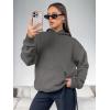 imageATHMILE Womens Oversized Hoodies Fleece Sweatshirts Long Sleeve Sweaters Pullover Fall Clothes with PocketDark Grey