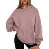 imageATHMILE Womens Oversized Hoodies Fleece Sweatshirts Long Sleeve Sweaters Pullover Fall Clothes with PocketDark Pink