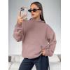 imageATHMILE Womens Oversized Hoodies Fleece Sweatshirts Long Sleeve Sweaters Pullover Fall Clothes with PocketDark Pink