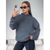 imageATHMILE Womens Oversized Hoodies Fleece Sweatshirts Long Sleeve Sweaters Pullover Fall Clothes with PocketGrey Blue