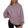 imageATHMILE Womens Oversized Hoodies Fleece Sweatshirts Long Sleeve Sweaters Pullover Fall Clothes with PocketNutmeg