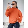 imageATHMILE Womens Oversized Hoodies Fleece Sweatshirts Long Sleeve Sweaters Pullover Fall Clothes with PocketOrange
