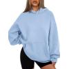 imageATHMILE Womens Oversized Hoodies Fleece Sweatshirts Long Sleeve Sweaters Pullover Fall Clothes with PocketSky Blue
