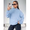 imageATHMILE Womens Oversized Hoodies Fleece Sweatshirts Long Sleeve Sweaters Pullover Fall Clothes with PocketSky Blue