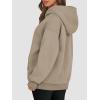 imageATHMILE Womens Oversized Hoodies Fleece Sweatshirts Y2K Casual Long Sleeve Pullover Fall Clothes with Pocket and DrawstringCoffee Grey