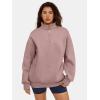 imageATHMILE Womens Oversized Sweatshirts Fall Fashion Hoodies Half Zip Fleece Pullover Long Sleeve Y2K Clothes with Side PocketsDarkpink