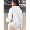 imageATHMILE Womens Sweatshirts Half Zip Cropped Pullover Fleece Quarter Zipper Hoodies 2025 Fall Fashion Outfits ClothesWhite