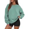 imageATHMILE Oversized Sweatshirt for Women Crewneck Fleece Long Sleeve Pullover Hoodies Tops Fall Fashion Outfits Clothes 2025Green02