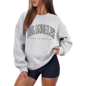 imageATHMILE Oversized Sweatshirt for Women Crewneck Fleece Long Sleeve Pullover Hoodies Tops Fall Fashion Outfits Clothes 2025Lagrey