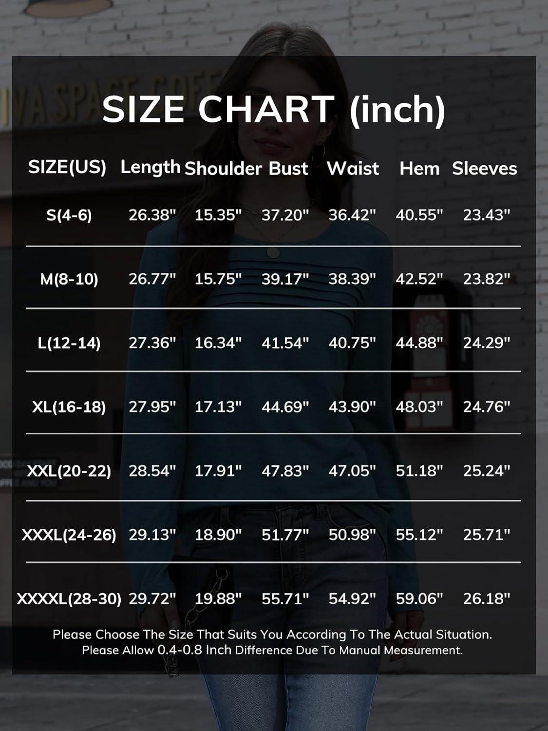 imageATHMILE Long Sleeve Shirts for Women Fall Fashion Tops 2025 Dressy Casual Blouses Trendy Pleated Tunic OutfitsFloral Blue