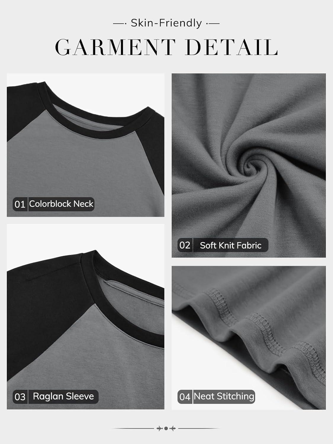 imageATHMILE Women Oversized Long Sleeve Shirt 2025 Fall Winter Casual Basics Top Loose Fit Tee Fashion Cute ClothesGrey Black