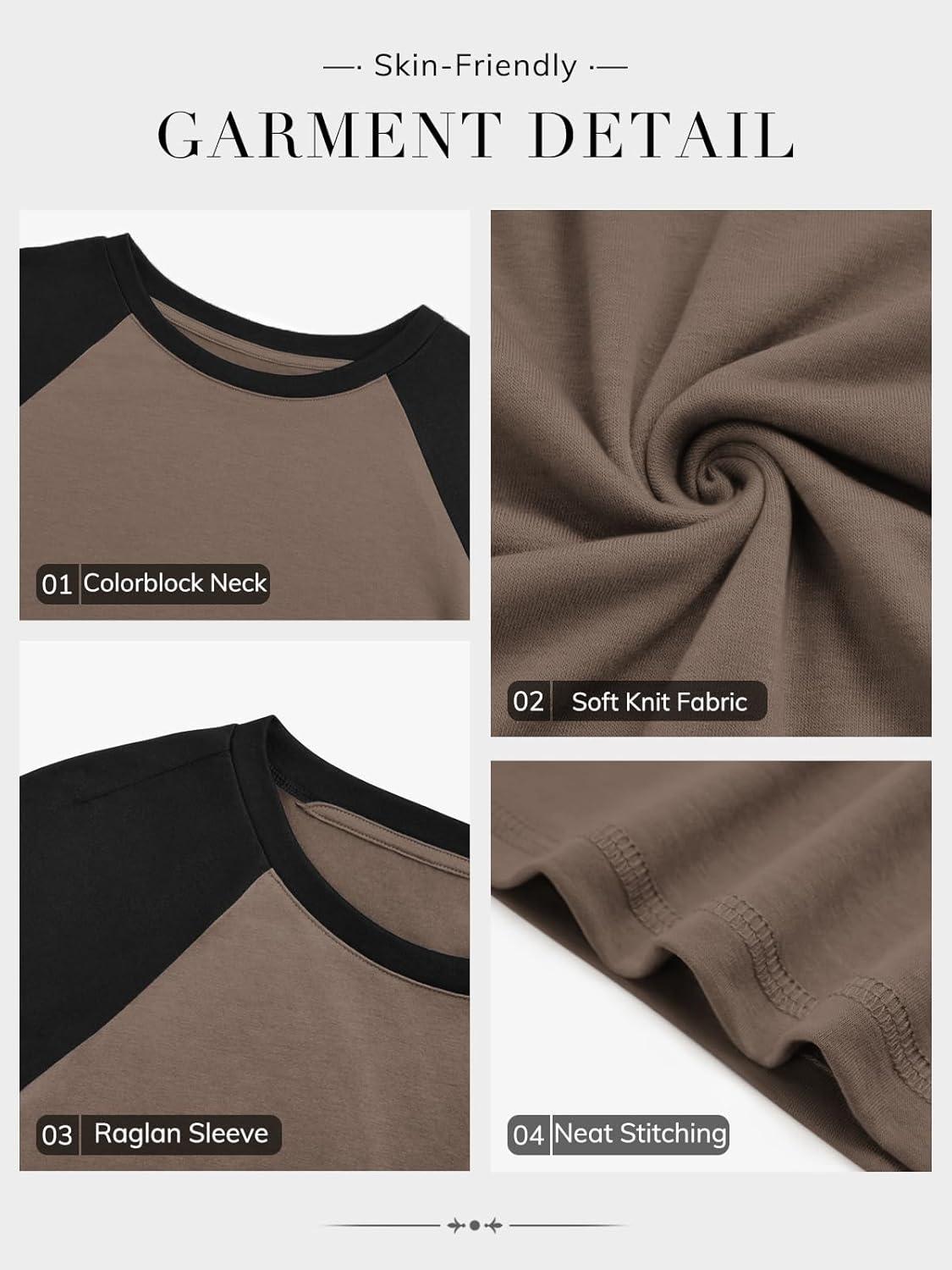 imageATHMILE Women Oversized Long Sleeve Shirt 2025 Fall Winter Casual Basics Top Loose Fit Tee Fashion Cute ClothesMocha Black