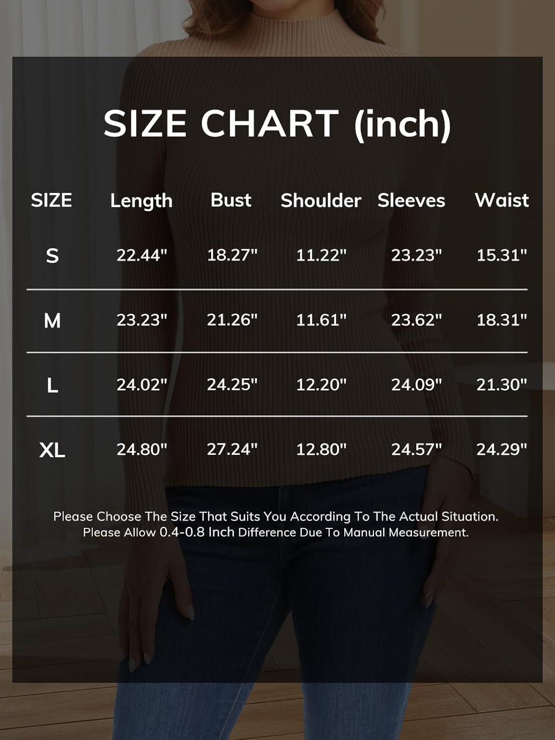 imageATHMILE Womens 2025 Fall Long Sleeve Pullover Ribbed Knit Sweater Low Mock Neck Slim Fit Basic Casual Tee TopsSky Blue