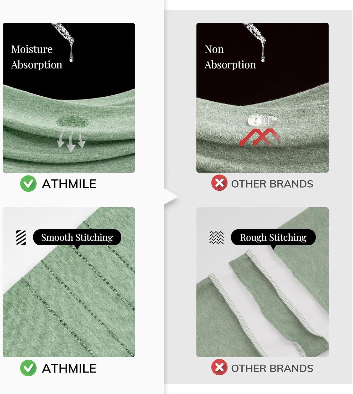 imageATHMILE Womens Long Sleeve Shirts Color Block Casual Crewneck Tops Tshirt Basic Tee Fall Fashion Clothes Trendy Outfits 2025Blue