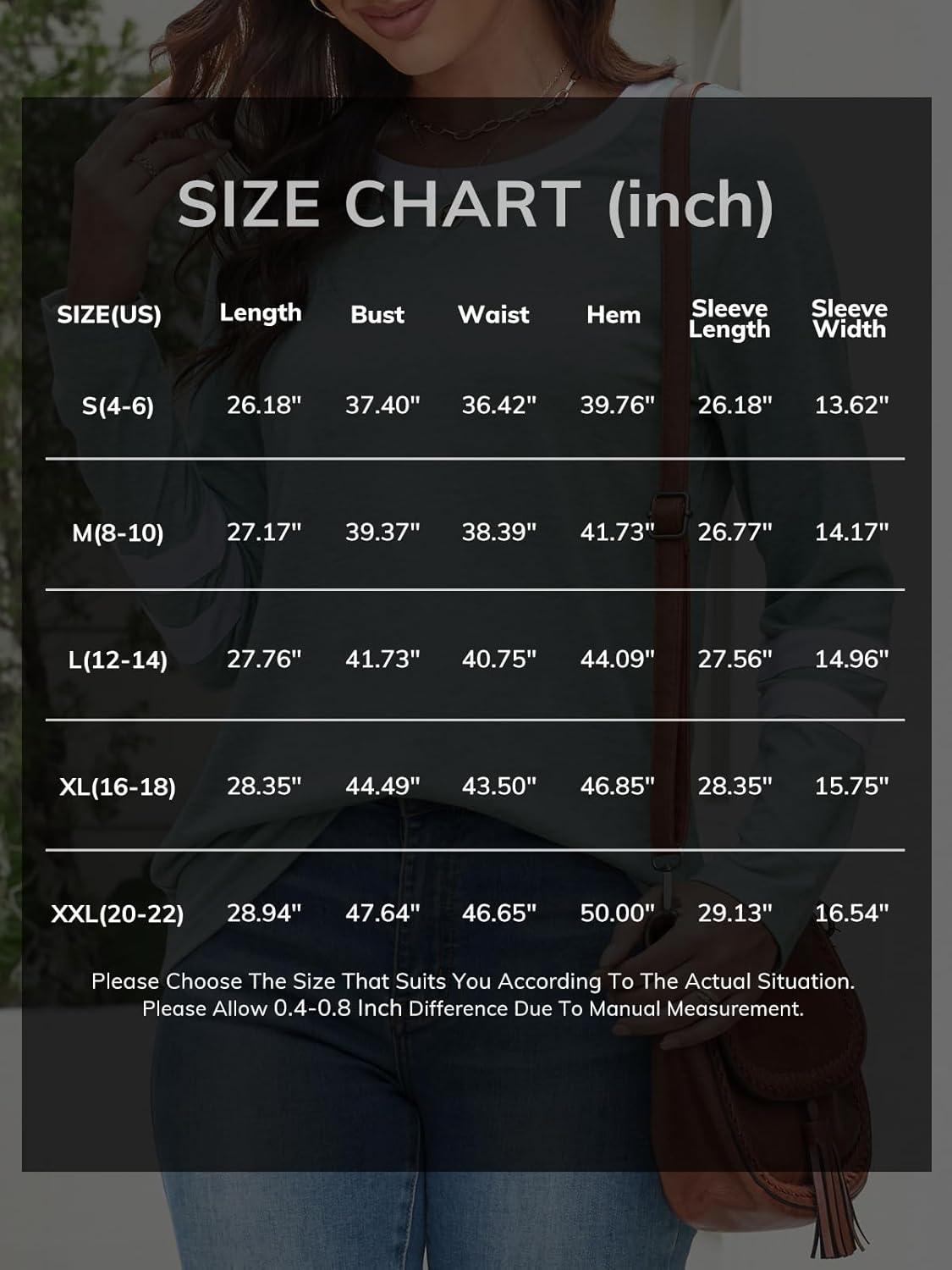 imageATHMILE Womens Long Sleeve Shirts Color Block Casual Crewneck Tops Tshirt Basic Tee Fall Fashion Clothes Trendy Outfits 2025Coffee Grey