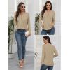 imageATHMILE Long Sleeve Shirts for Women 2025 Fall Outfits Henley Dressy Casual Tops Trendy Blouses Cute TShirts Fashion ClothesKhaki
