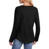 imageATHMILE Long Sleeve Shirts for Women Fall Fashion Tops 2025 Dressy Casual Blouses Trendy Pleated Tunic OutfitsBlack