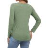 imageATHMILE Womens Long Sleeve Shirts Business Casual Blouse Dressy Fall Spring Basic Outfits Trendy Loose Fit Tunic TopsLight Green