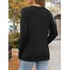 imageATHMILE Womens Long Sleeve Shirts Casual Loose Fit Tops Fall Fashion Outfits Dressy Basic Trendy Blouses ClothesBlack