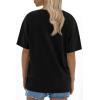 imageATHMILE Womens Oversized T Shirts Loose Fit Crewneck Short Sleeve Tops Summer Casual Blouse 2023 Y2K Basic Tee Black