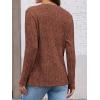 imageATHMILE Sweaters for Women Fashion Fall Outfits Long Sleeve Tops Pullover V Neck Casual Loose SweatshirtCaramel