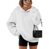 imageATHMILE Womens Oversized Hoodies V Neck Sweatshirts Y2K Clothes Long Sleeve Pullover Fall Winter Fashion Henley Outfits 2025White