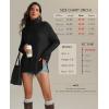 imageATHMILE Womens Oversized Turtleneck Sweaters Fall Fashion Outfits Batwing Sleeve Ribbed Tunic Winter Clothes 2025Black