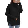 imageATHMILE Womens Oversized Turtleneck Sweaters Fall Fashion Outfits Batwing Sleeve Ribbed Tunic Winter Clothes 2025Black