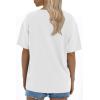 imageATHMILE Womens Oversized T Shirts Loose Fit Crewneck Short Sleeve Tops Summer Casual Blouse Y2K Basic Tee 2023White