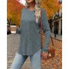 imageATHMILE Long Sleeve Shirts for Women Tunic Fall Tops Loose Fit Dressy Crew Neck Basic Sweaters 2025Blue