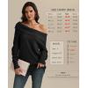 imageATHMILE Off The Shoulder Sweaters for Women Fall Outfits 2025 Fashion Long Sleeve Oversized Chunky Knit Pullover SweaterBlack