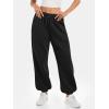 imageATHMILE Sweatpants Women Baggy Lounge Pants Workout Gym Active High Waisted Comfy Joggers for Women Fall Clothes 2025Fleeceblack