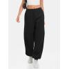 imageATHMILE Sweatpants Women Baggy Lounge Pants Workout Gym Active High Waisted Comfy Joggers for Women Fall Clothes 2025Fleeceblack