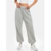 imageATHMILE Sweatpants Women Baggy Lounge Pants Workout Gym Active High Waisted Comfy Joggers for Women Fall Clothes 2025Fleecegrey