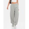 imageATHMILE Sweatpants Women Baggy Lounge Pants Workout Gym Active High Waisted Comfy Joggers for Women Fall Clothes 2025Fleecegrey