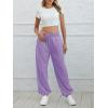 imageATHMILE Sweatpants Women Baggy Lounge Pants Workout Gym Active High Waisted Comfy Joggers for Women Fall Clothes 2025Light Purple