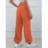 imageATHMILE Sweatpants Women Baggy Lounge Pants Workout Gym Active High Waisted Comfy Joggers for Women Fall Clothes 2025Orange