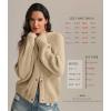 imageATHMILE Womens Chunky Cardigan Sweaters Long Sleeve Button Loose Short Outerwear Coats Open Front Fall ClothesApricot