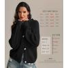 imageATHMILE Womens Chunky Cardigan Sweaters Long Sleeve Button Loose Short Outerwear Coats Open Front Fall ClothesBlack