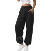 imageATHMILE Sweatpants Women Baggy Lounge Pants Workout Gym Active High Waisted Comfy Joggers for Women Fall Clothes 2025Fleeceblack