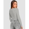 imageATHMILE Womens Long Sleeve Tops Fall Scoop Neck Ribbed Knit Shirts Slim Fitted Casual Basic Tee T Shirt for Women 2025Bgrey