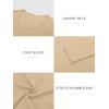 imageATHMILE Womens Long Sleeve Tops Fall Scoop Neck Ribbed Knit Shirts Slim Fitted Casual Basic Tee T Shirt for Women 2025Blight Beige