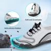imageBarefoot Water Shoes Women Men Adult Hiking Swim Beach River Pool Hike Guarding Shoes Aqua Socks Protective Comfort Wide Toe Box Width Rock Climbing Vacation Outdoor 2025 NewWhite Black023